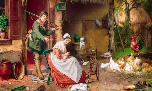 Farmyard Scene: Love in a Tease and Tumble