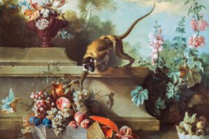 Playful Nature: ‘Still Life with Monkey, Fruits, and Flowers’