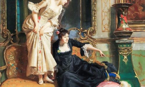 The Ladies Scared by a Mouse: Comedy in Gold Trim