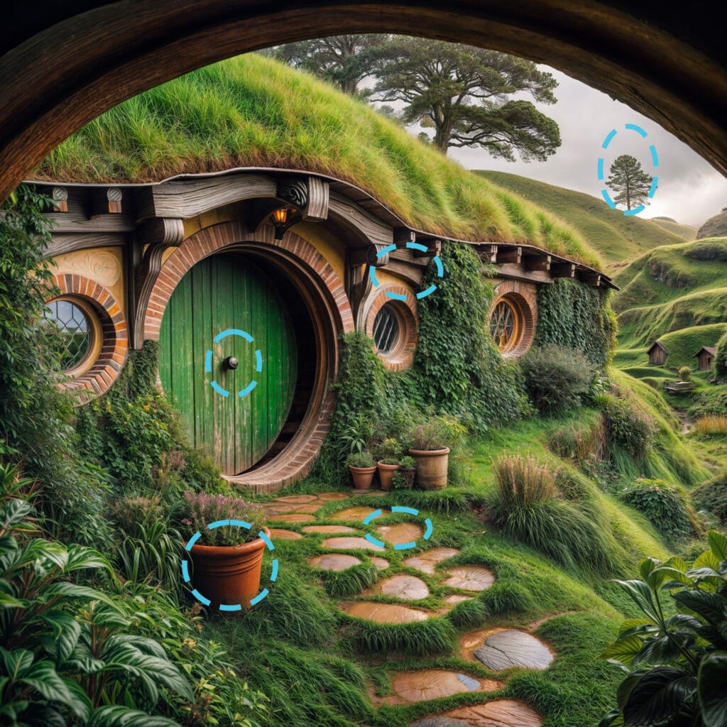 3 New Zealand Hobbiton™ Movie Set S