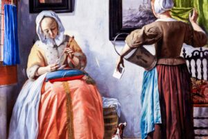 A Message from the Sea: Woman Reading a Letter