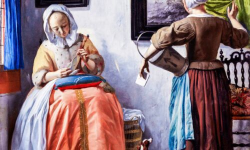 A Message from the Sea: Woman Reading a Letter